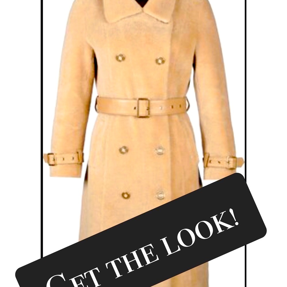NY&Co. Tan Coat with belt. This is super Chic! Great for that winter look.